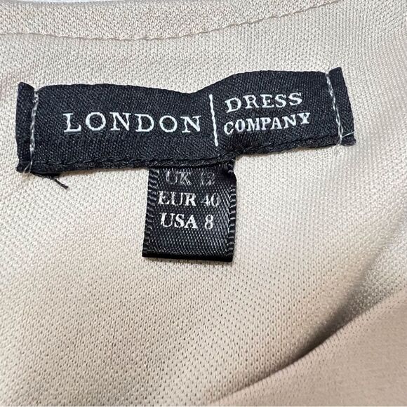 SALE!! London Dress Company Navy Lace Cocktail Dress Size 8 - Picture 6 of 7